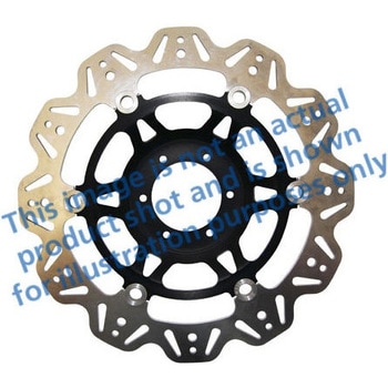 Veeシリーズ Sport バイク ブレーキディスク(ブラックハブ)フロント左側用 - EBC Brakes (イービーシーブレーキ)