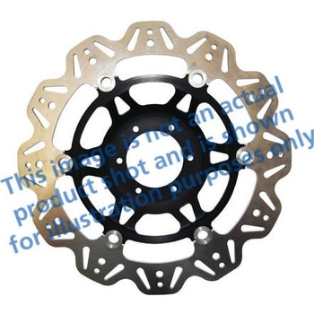 Veeシリーズ Sport バイク ブレーキディスク(ブラックハブ)フロント左側用 - EBC Brakes (イービーシーブレーキ)