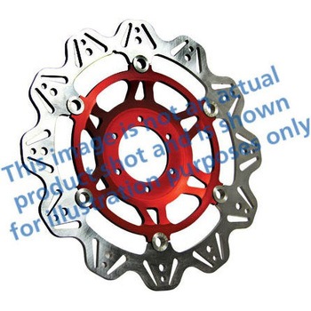 Veeシリーズ Sport バイク ブレーキディスク(レッドハブ)フロント左側用 EBC Brakes (イービーシーブレーキ)