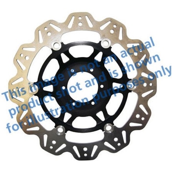 Veeシリーズ Sport バイク ブレーキディスク(ブラックハブ)フロント左側用 EBC Brakes (イービーシーブレーキ)