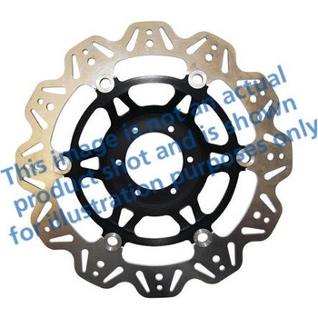 Veeシリーズ Sport バイク ブレーキディスク(ブラックハブ)フロント左側用 EBC Brakes (イービーシーブレーキ)