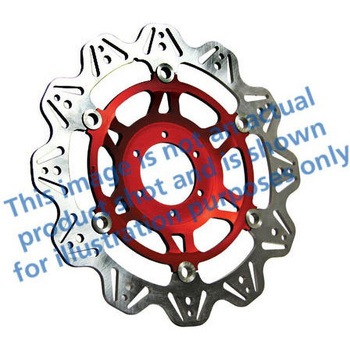Veeシリーズ Sport バイク ブレーキディスク(レッドハブ)フロント左側用 EBC Brakes (イービーシーブレーキ)