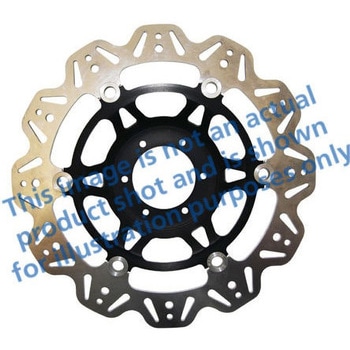 Veeシリーズ Sport バイク ブレーキディスク(ブラックハブ)フロント左側用 EBC Brakes (イービーシーブレーキ)