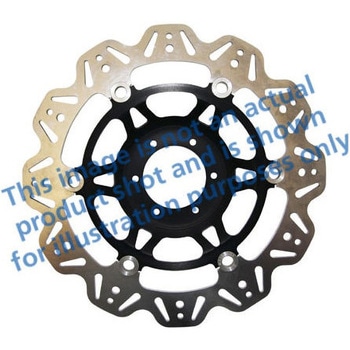 Veeシリーズ Sport バイク ブレーキディスク(ブラックハブ)フロント左側用 EBC Brakes (イービーシーブレーキ)