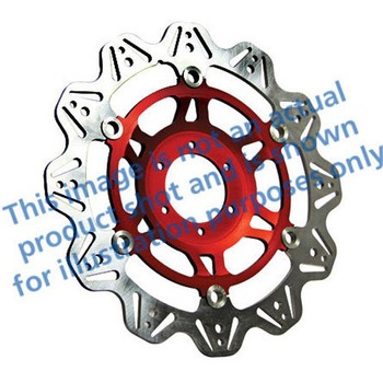 Veeシリーズ Sport バイク ブレーキディスク(レッドハブ)フロント左側用 EBC Brakes (イービーシーブレーキ)
