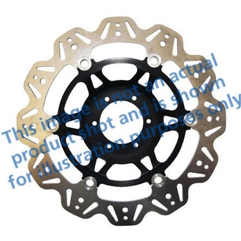 Veeシリーズ Sport バイク ブレーキディスク(ブラックハブ)フロント左側用 EBC Brakes (イービーシーブレーキ)