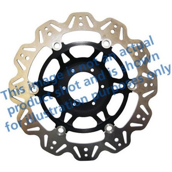 Veeシリーズ Sport バイク ブレーキディスク(ブラックハブ)フロント左側用 EBC Brakes (イービーシーブレーキ)