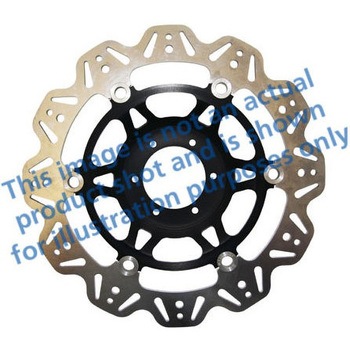 Veeシリーズ Sport バイク ブレーキディスク(ブラックハブ)フロント左側用 EBC Brakes (イービーシーブレーキ)