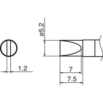 こて先(T36・鉛フリーはんだ対応) 白光