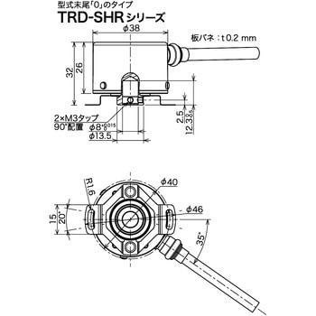 Φ38薄型ロータリエンコーダ ホローシャフトタイプ ジェイテクトエレクトロニクス(旧：光洋電子工業)
