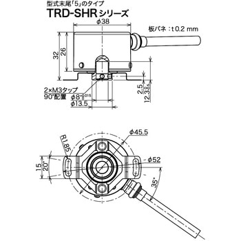 Φ38薄型ロータリエンコーダ ホローシャフトタイプ ジェイテクトエレクトロニクス(旧：光洋電子工業)