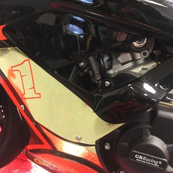 S1000RR フレームプロテクター Set M6， 2019-2024 GBRacing (ジービーレーシング)