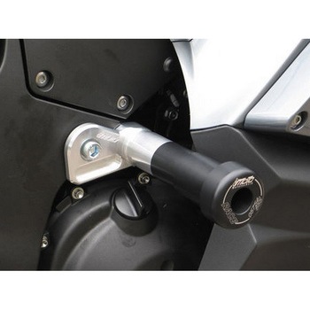 クラッシュパッドセット マウンティングプレート ブラックアノダイズド Kawasaki GTR 1400 (2007 -) GSG Mototechnik (GSGモトテクニック)