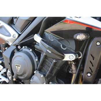 クラッシュパッドセット ”Streetline” マウンティングキット アルミ Triumph ストリートトリプル 765 (2017-2019) GSG Mototechnik (GSGモトテクニック)