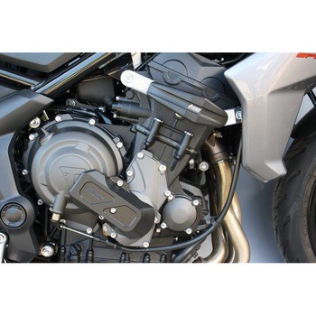 クラッシュパッドセット ”Streetline” ブラックアノダイズド Triumph Tiger 660 Sport (2022 -) GSG Mototechnik (GSGモトテクニック)