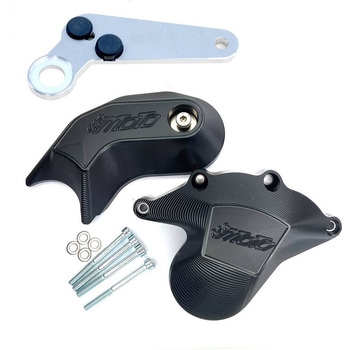 クラッシュパッドセット マウンティングプレート ブラックアノダイズド Ducati パニガーレ 899 (2014 -) GSG Mototechnik (GSGモトテクニック)