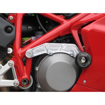 クラッシュパッドセット マウンティングプレート ブラックアノダイズド Ducati 1198 / S (2009 -) キャリアプレートマウント GSG Mototechnik (GSGモトテクニック)