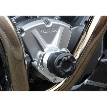 クラッシュパッドセット マウンティングプレート ブラックアノダイズド Yamaha MT-01 (2005 -) GSG Mototechnik (GSGモトテクニック)