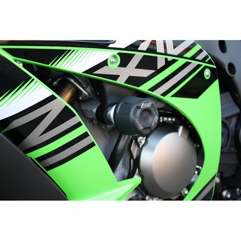 クラッシュパッドセット アタッチメント ブラックアノダイズド Kawasaki ZX-10R (2016 -) GSG Mototechnik (GSGモトテクニック)