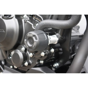 クラッシュパッドセット アダプター アルミ ブラックアノダイズド Honda CB 300 R (2018 -) GSG Mototechnik (GSGモトテクニック)