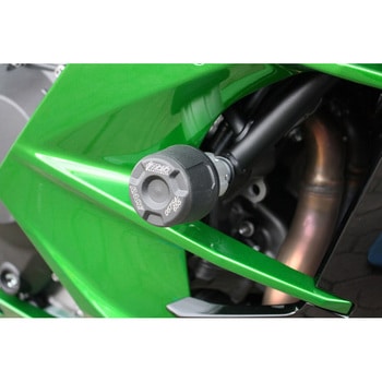 クラッシュパッドセット アダプター アルミ ブラックアノダイズド Kawasaki Ninja H2 SX/SE (2018 -) - GSG Mototechnik (GSGモトテクニック)