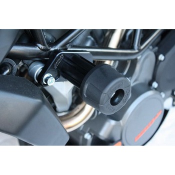クラッシュパッドセット マウンティングプレート ブラックアノダイズド KTM Duke 125 / 200 (2011-2016) GSG Mototechnik (GSGモトテクニック)