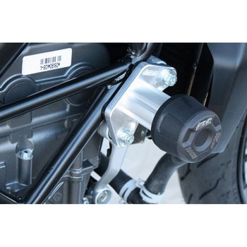 クラッシュパッドセット マウンティングプレート ブラックアノダイズド KTM Duke 125 / 200 (2011-2016) GSG Mototechnik (GSGモトテクニック)