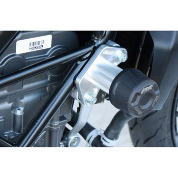 クラッシュパッドセット マウンティングプレート ブラックアノダイズド KTM Duke 125 / 200 (2011-2016) GSG Mototechnik (GSGモトテクニック)