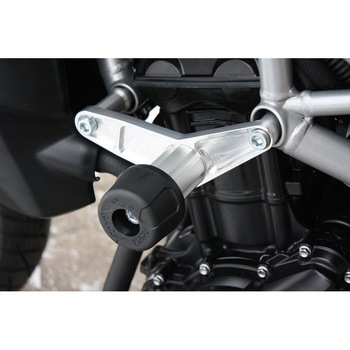 クラッシュパッドセット マウンティングプレート ブラックアノダイズド Triumph Tiger 800 (2011-2014) GSG Mototechnik (GSGモトテクニック)