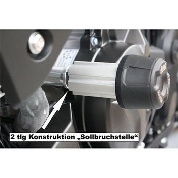 クラッシュパッドセット アダプター アルミ ブラックアノダイズド Voge 500 AC (2022 -) GSG Mototechnik (GSGモトテクニック)