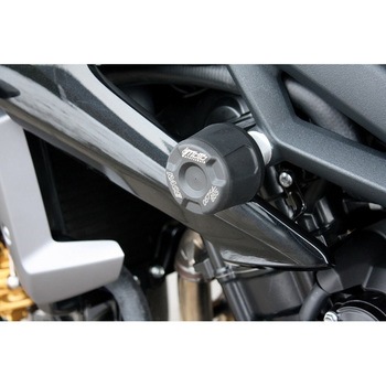クラッシュパッドセット アダプター アルミ ブラックアノダイズド Triumph ストリートトリプル 675 / 675 R (2013-2016) GSG Mototechnik (GSGモトテクニック)