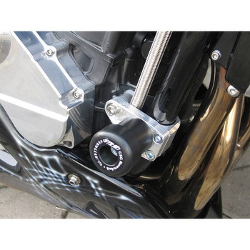 クラッシュパッドセット マウンティングプレート ブラックアノダイズド Kawasaki ZRX 1100 / ZRX 1200 GSG Mototechnik (GSGモトテクニック)