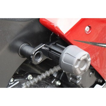 クラッシュパッドセット マウンティングプレート ブラックアノダイズド Kawasaki ZX-10R (2006-2007) GSG Mototechnik (GSGモトテクニック)