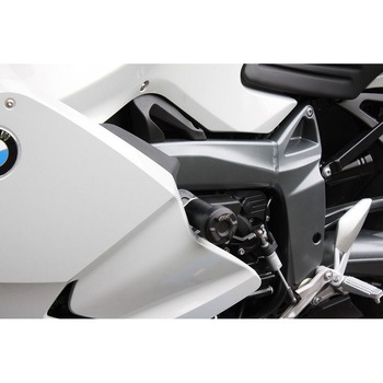 クラッシュパッドセット マウンティングプレート ブラックアノダイズド BMW K 1300 S (2009 -) GSG Mototechnik (GSGモトテクニック)