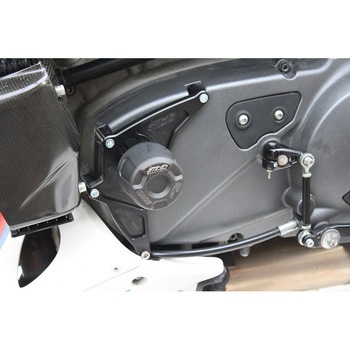 クラッシュパッドセット マウンティングプレート ブラックアノダイズド Buell XB モデル (2003-2007) GSG Mototechnik (GSGモトテクニック)