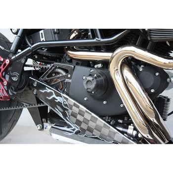 クラッシュパッドセット プレート 左側 ブラックアノダイズド Buell X1 (2000-2002) - GSG Mototechnik (GSGモトテクニック)