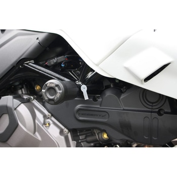 クラッシュパッドセット アダプター アルミブラックアノダイズド Ducati Desert X (2022 -) GSG Mototechnik (GSGモトテクニック)