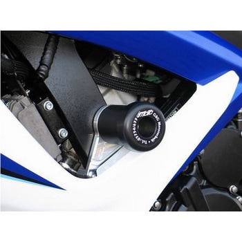 クラッシュパッドセット マウンティングプレート ブラックアノダイズド Suzuki GSX-R 600 / GSX-R 750 (2006-2007) - GSG Mototechnik (GSGモトテクニック)