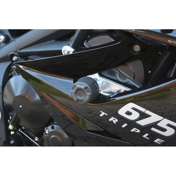 クラッシュパッドセット ホールディングプレート アルミ Triumph デイトナ 675 (2006-2012) up to chassis number: 459251 - GSG Mototechnik (GSGモトテクニック)