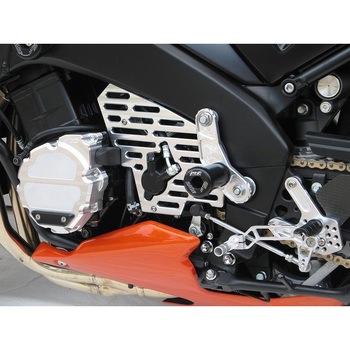 エンジンガード マウンティングプレート ブラックアノダイズド Suzuki GSX 1300 R B-King (2007 -) GSG Mototechnik (GSGモトテクニック)