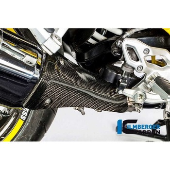 カーボンパーツ フロントサイレンサープロテクター - BMW R 1200 R (LC) (&apos；15-) / R 1200 RS (LC) (&apos；15-) | AH - ILMBERGER (イルムバーガーカーボンパーツ)