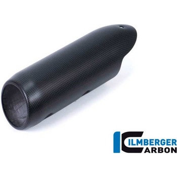 カーボンパーツ ロワーエキゾーストエンドキャップ マットカーボン - Ducati Supersport 939 ILMBERGER (イルムバーガーカーボンパーツ)