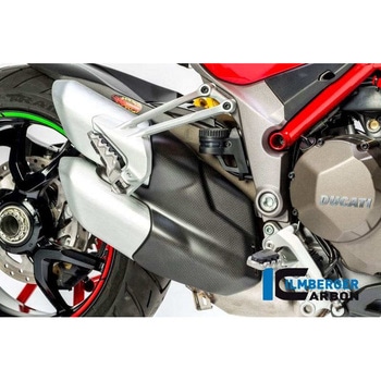カーボンパーツ エキゾーストプロテクター Ducati MTS&apos；15 - ILMBERGER (イルムバーガーカーボンパーツ)