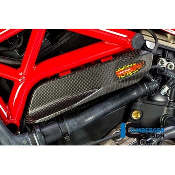 カーボンパーツ フレーム下部用カバー 左側 マット - Ducati Monster 1200/1200 S ILMBERGER (イルムバーガーカーボンパーツ)