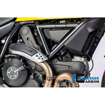 カーボンパーツ アンダーフレームカバー 右 マット Ducati Scrambler &apos；16 ILMBERGER (イルムバーガーカーボンパーツ)