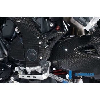 カーボンパーツ ヒールプロテクター (左) カーボン - Triumph Speed Triple (2011-now) ILMBERGER (イルムバーガーカーボンパーツ)
