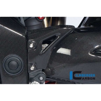 カーボンパーツ ヒールプロテクター (左) カーボン - Triumph Speed Triple (2011-now) ILMBERGER (イルムバーガーカーボンパーツ)