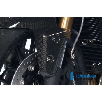 カーボンパーツ ウィンドフラップ フロントマッドガード (左) カーボン - Triumph Speed Triple (2011-now) ILMBERGER (イルムバーガーカーボンパーツ)