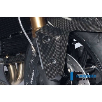 カーボンパーツ ウィンドフラップ フロントマッドガード (右) カーボン - Triumph Speed Triple (2011-now) ILMBERGER (イルムバーガーカーボンパーツ)
