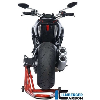 カーボンパーツ ナンバープレートホルダー スプロケットカバー付 Diavel ILMBERGER (イルムバーガーカーボンパーツ)